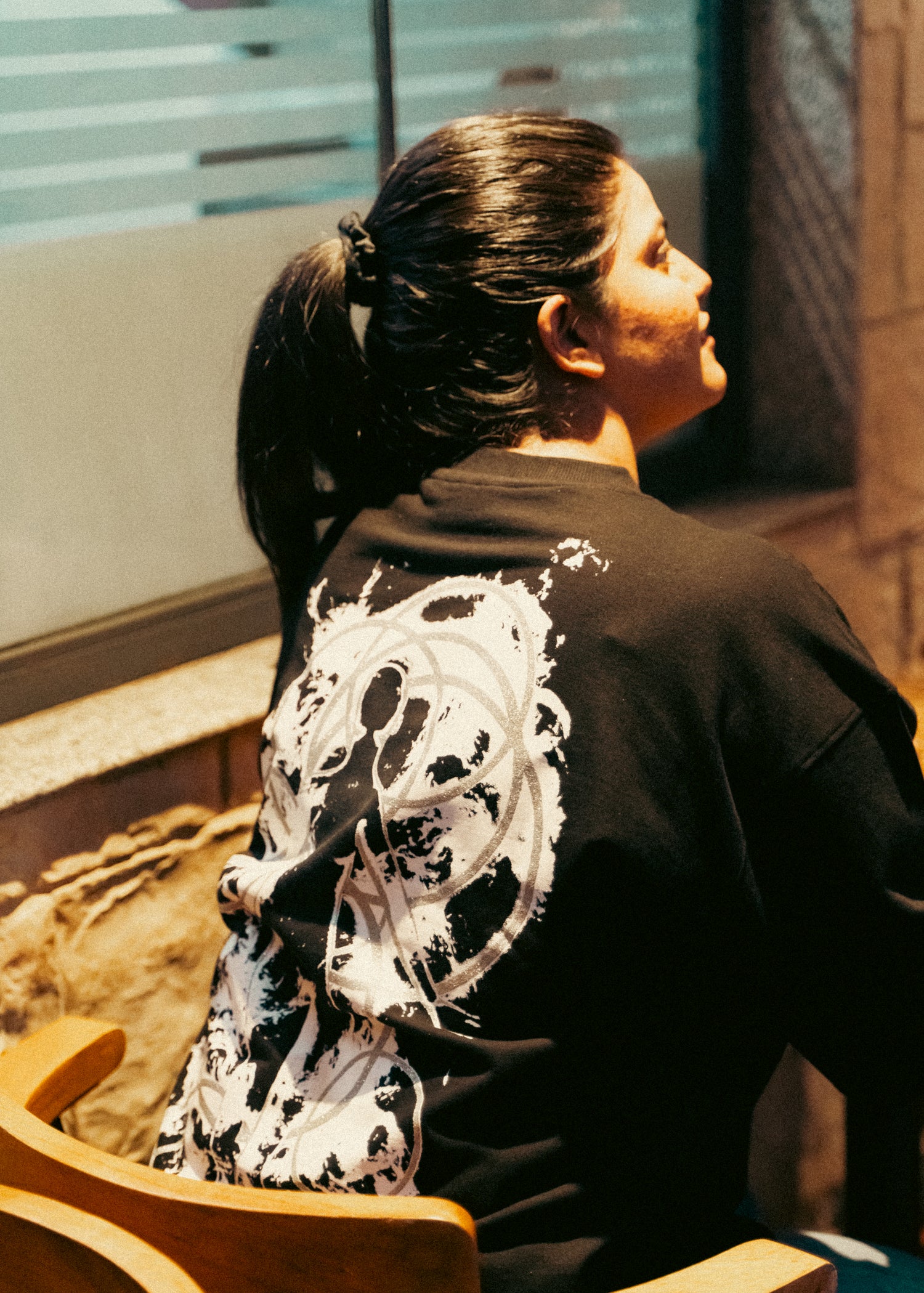 black oversized t-shirt,unisex streetwear,100% cotton drop shoulder t-shirt India,Indian streetwear brand