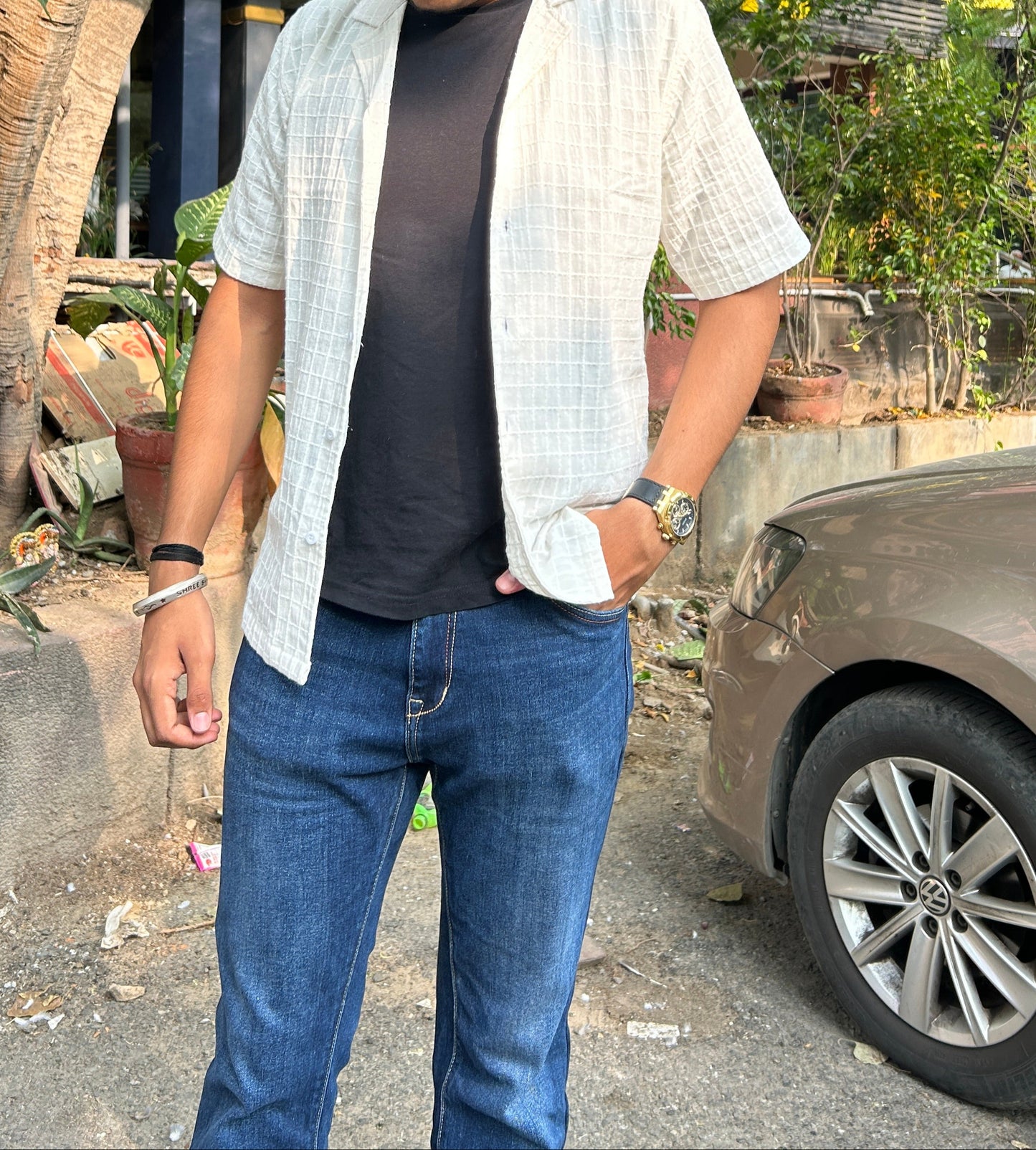 cotton half sleeves shirt for men